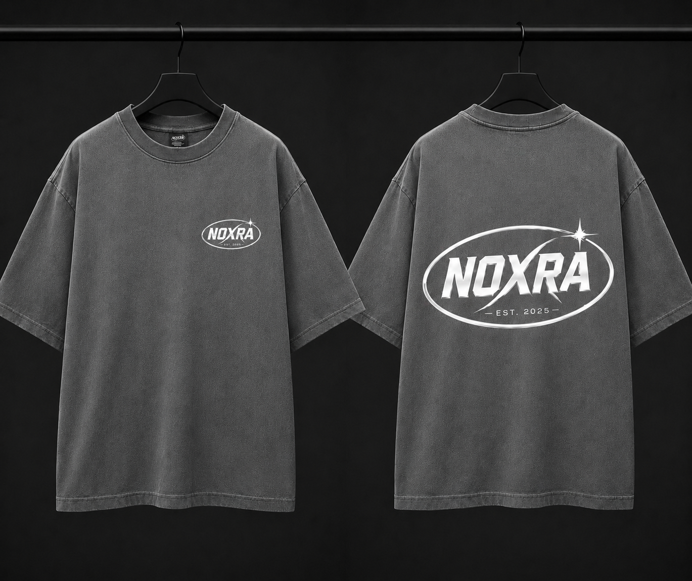 NOXRA CLUB TEE – WASHED GREY