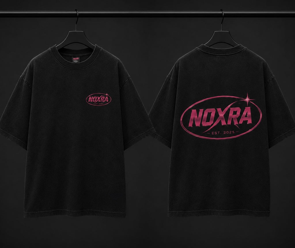 NOXRA CLUB TEE – WASHED BLCK