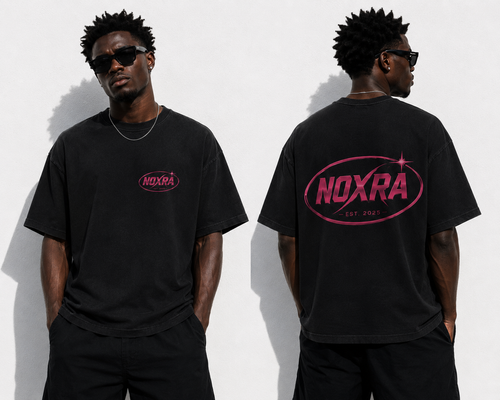 NOXRA CLUB TEE – WASHED BLCK